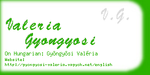 valeria gyongyosi business card