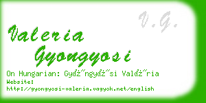 valeria gyongyosi business card